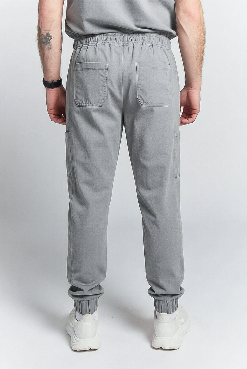 Pantalon de gommage Alexander coupe droite - Gris clair