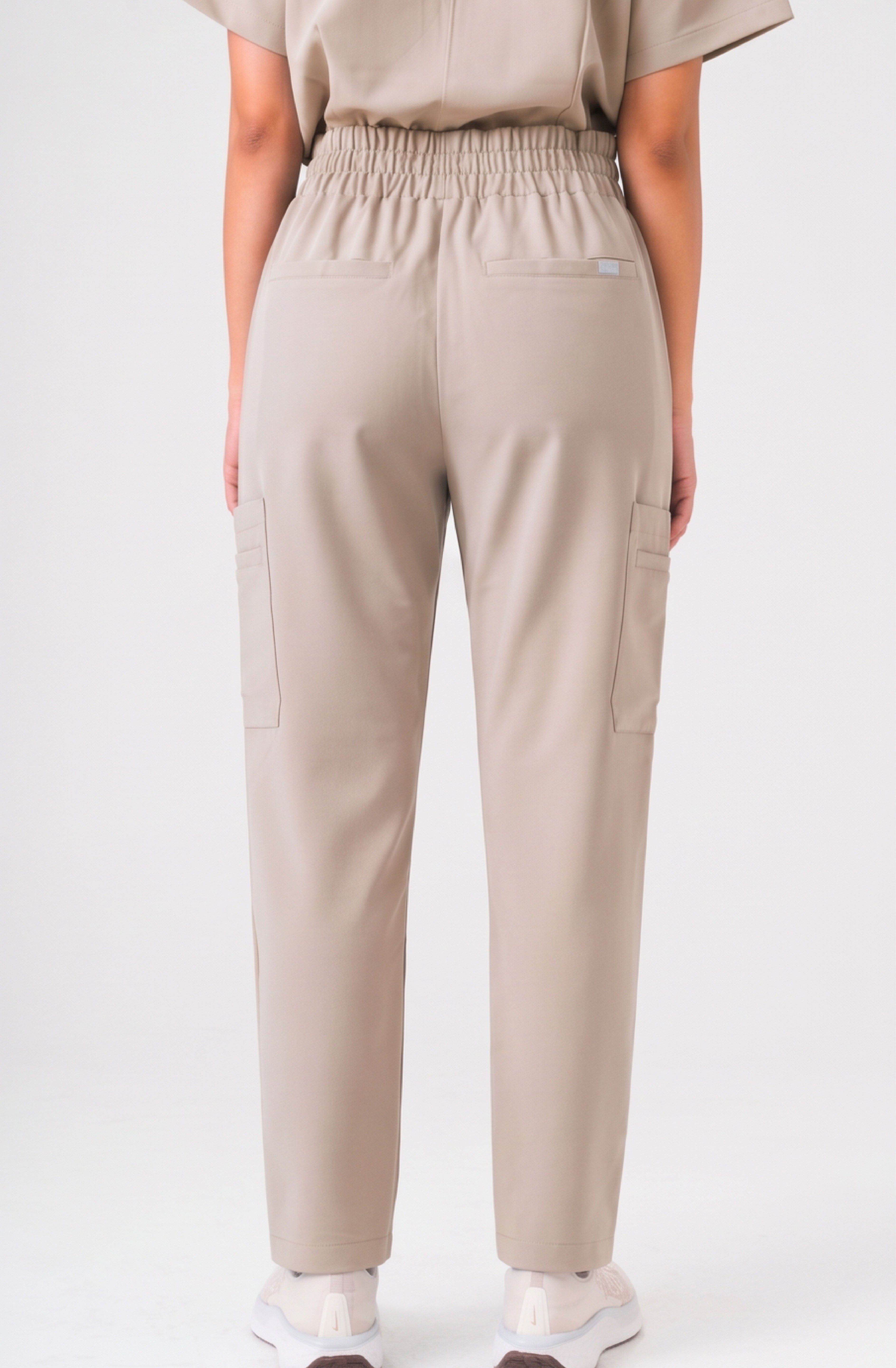 Lulu Straight Leg Scrub Pants - Sandstone