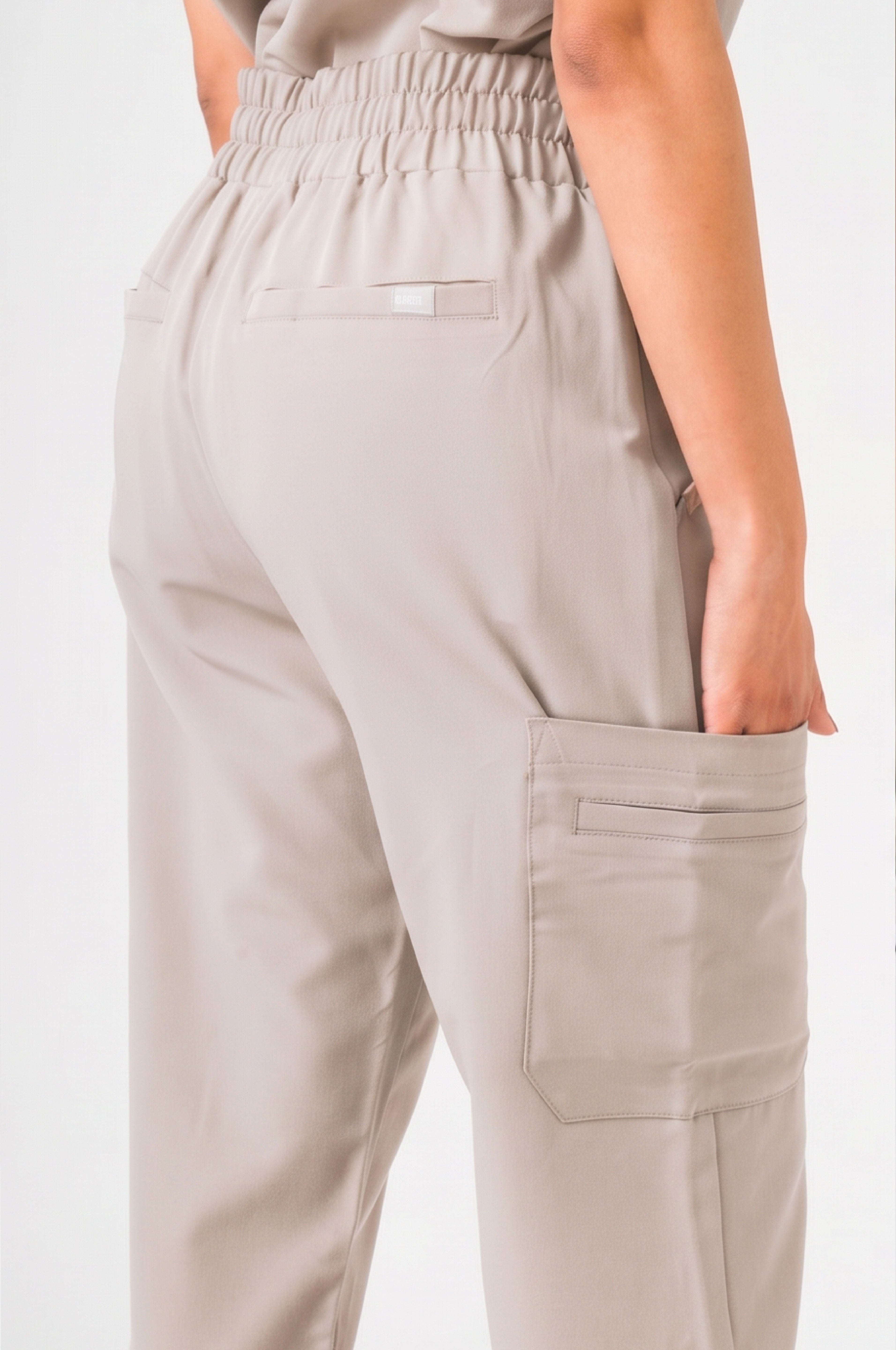 Lulu Straight Leg Scrub Pants - Sandstone