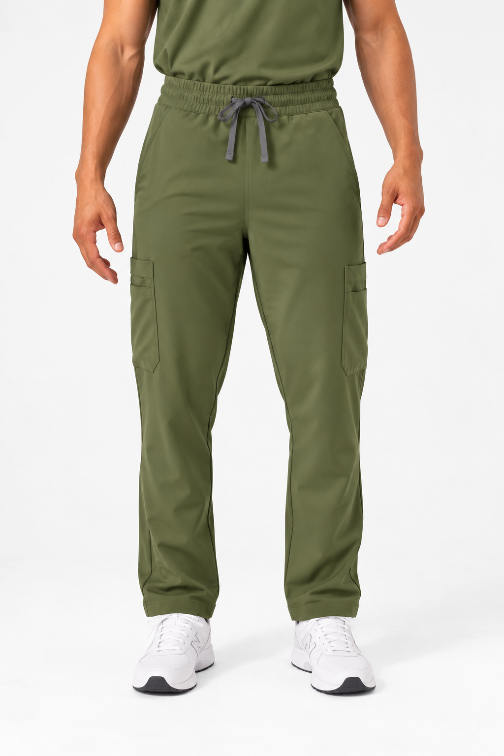 Luca Straight Scrub Pants - Mossy Green