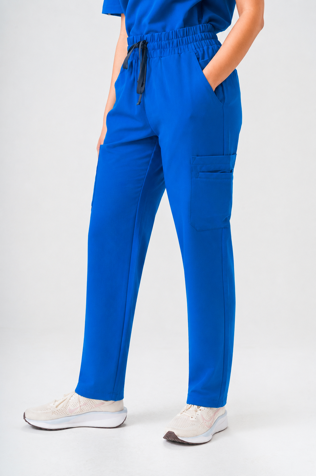Lulu Straight Leg Scrub Pants - Royal Blue