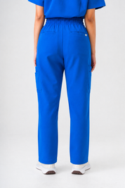 Lulu Straight Leg Scrub Pants - Royal Blue