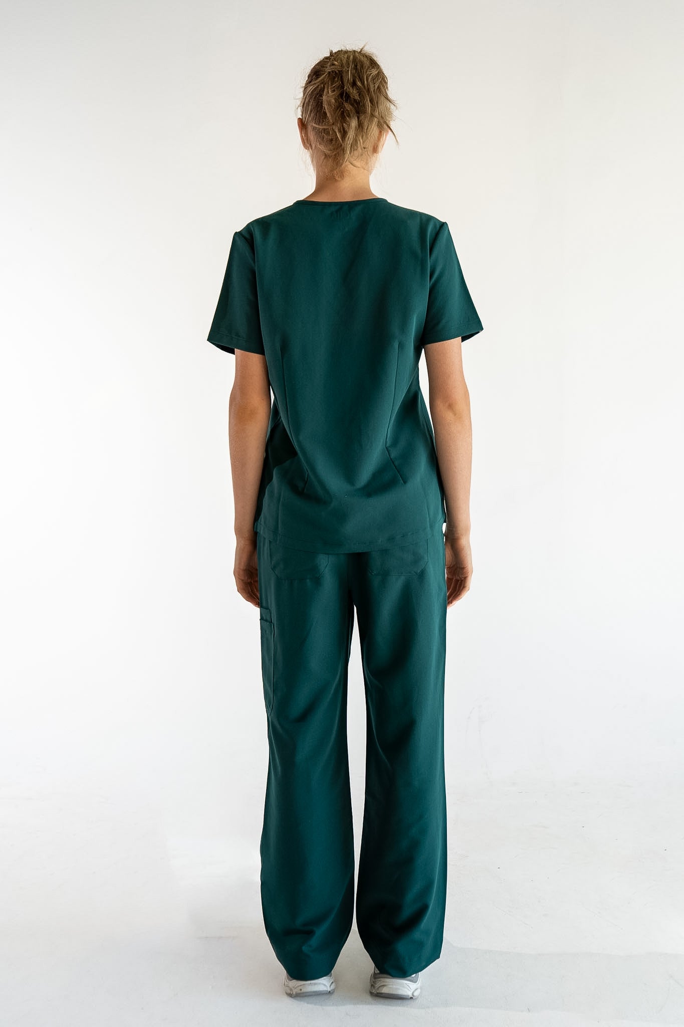 ACE Wide Leg Scrub Pants - Pine