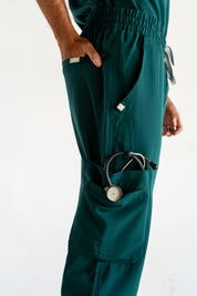 Luca Straight Scrub Pants - Pine