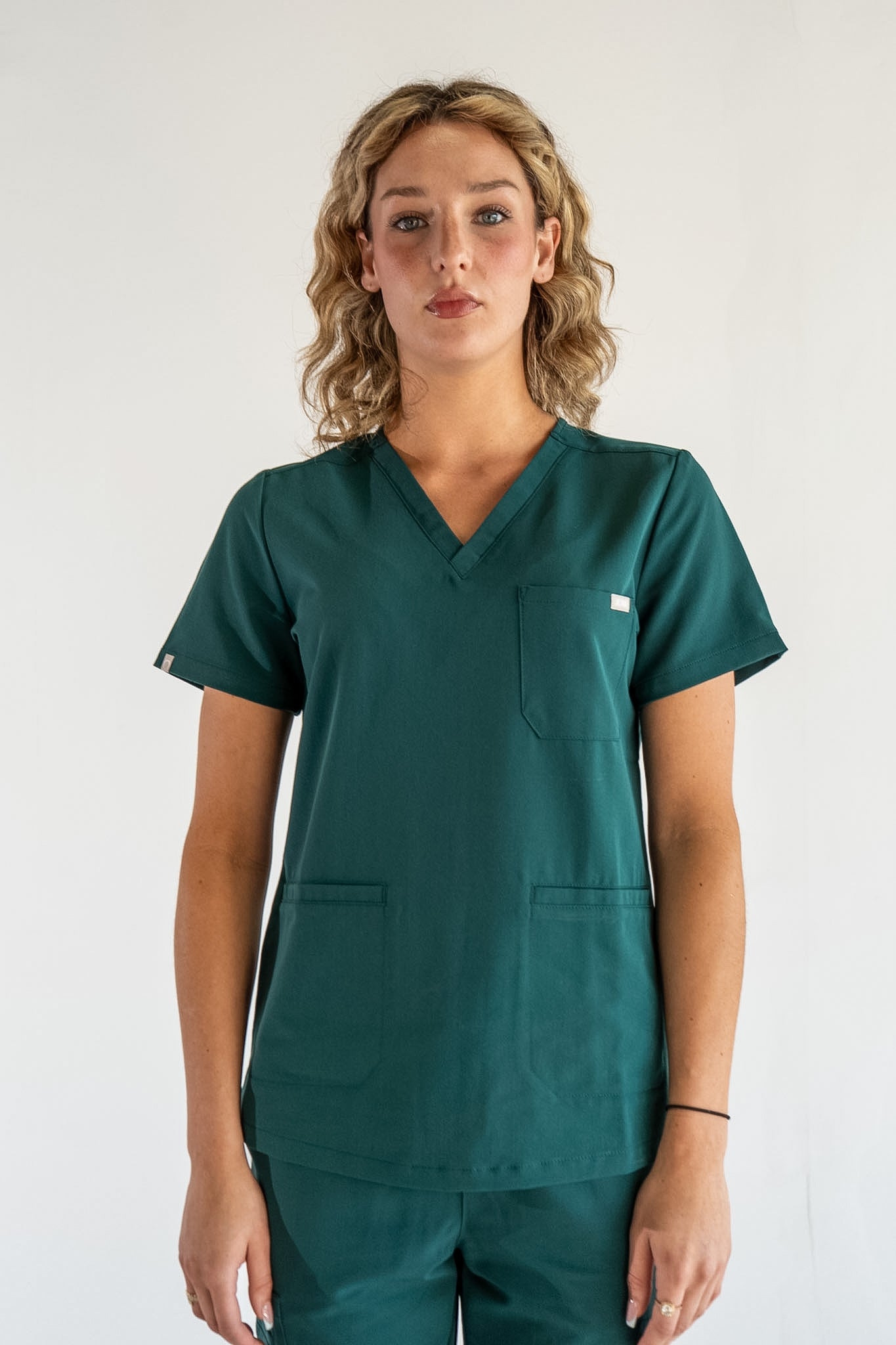 Victoria Scrub Top - Pine