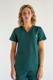 Victoria Scrub Top - Pine