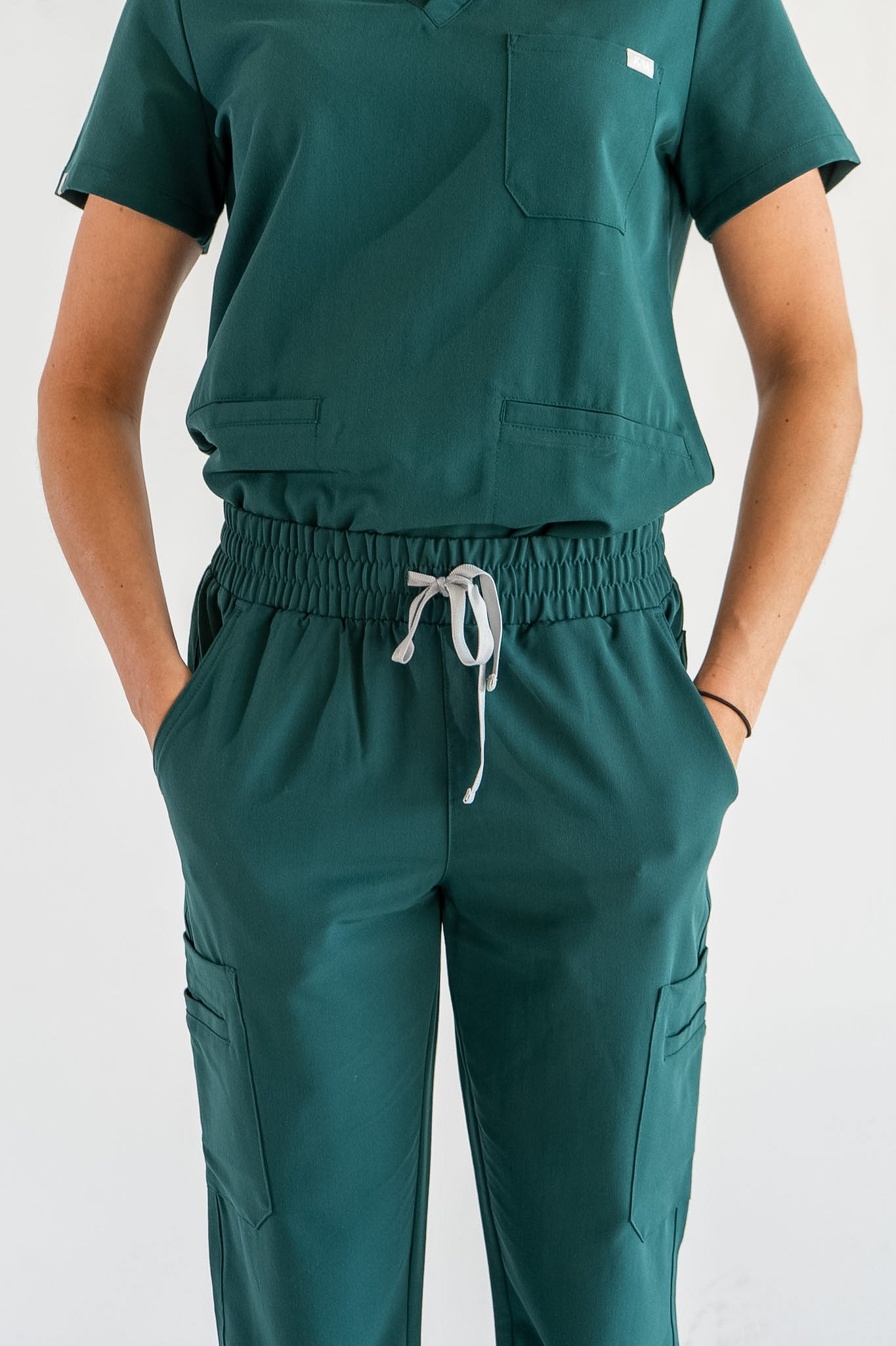 Lulu Straight Leg Scrub Pants - Pine