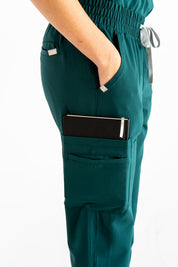 Lulu Straight Leg Scrub Pants - Pine