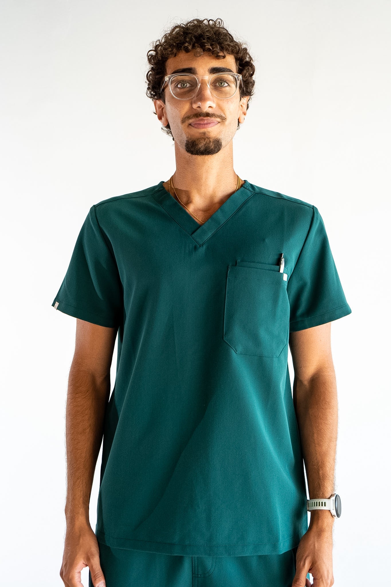 Liam Scrub Top - Pine