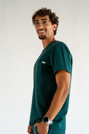 Liam Scrub Top - Pine