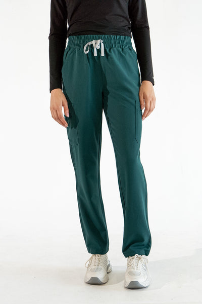Lulu Straight Leg Scrub Pants - Pine