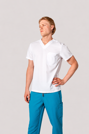 James Scrub Top - White