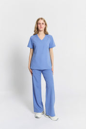 Elizabeth Scrub Top Ceil Blue