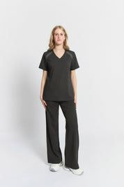 Elizabeth Scrub Top Black