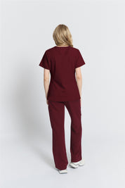 Elizabeth Scrub Top Burgundy
