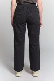 Florence - Pantalon de gommage coupe droite - Étain
