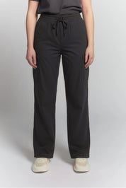 Florence - Pantalon de gommage coupe droite - Étain