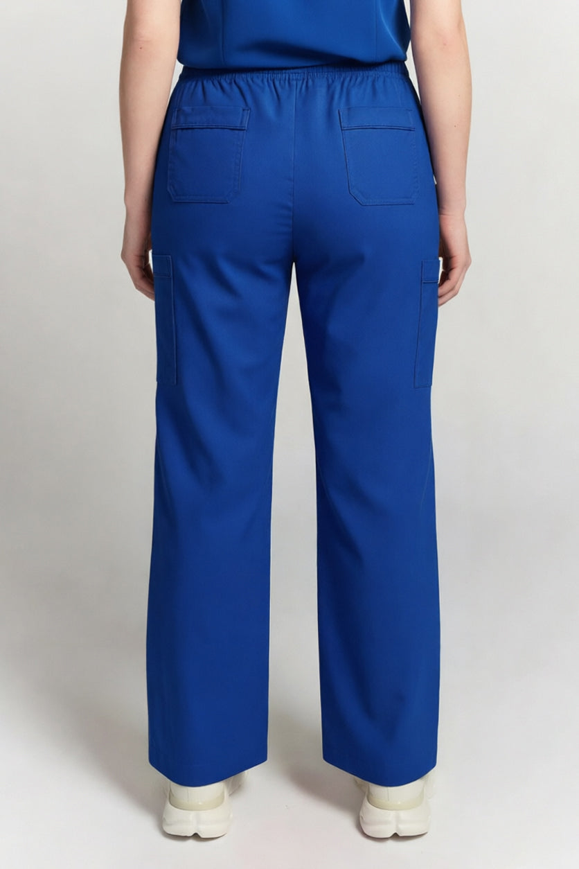 Pantalon médical droit Florence bleu roi