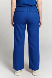 Pantalon médical droit Florence bleu roi