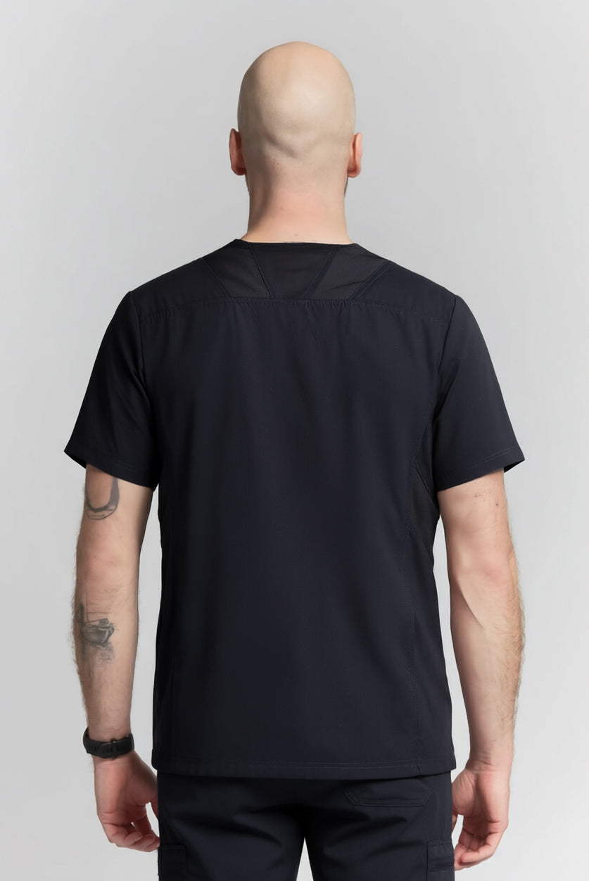 Galen Scrub Top Black
