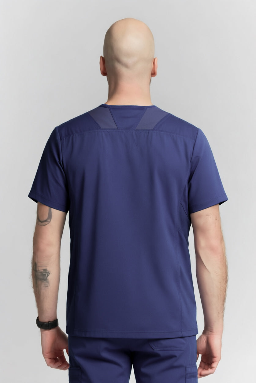 Galen Scrub Top Navy