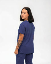 Haut de tenue médicale Helen bleu marine