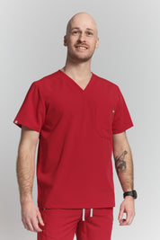 Haut de gommage Liam - Rouge rubis