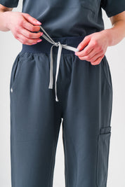 ACE Wide Leg Scrub Pants - Pewter