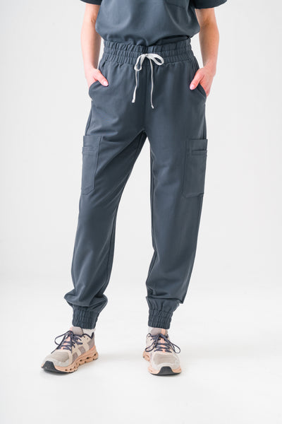 Anastasia Jogger Scrub Pants -  Pewter