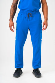 Pantalon de gommage droit Luca - Bleu roi