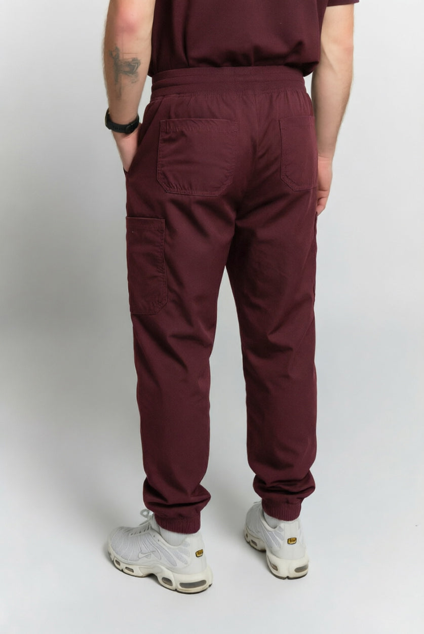 Jonas Straight Leg Scrub - Burgundy