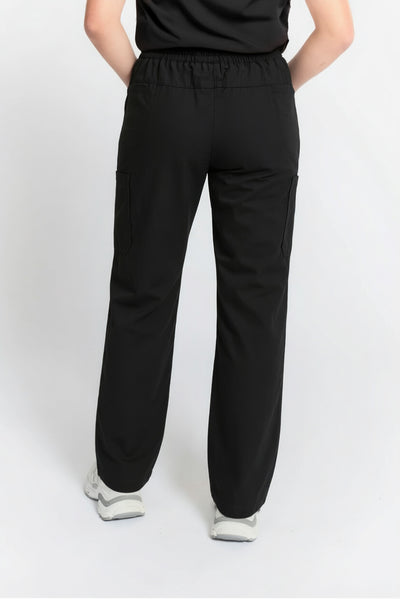 Pantalon médical droit Mona noir