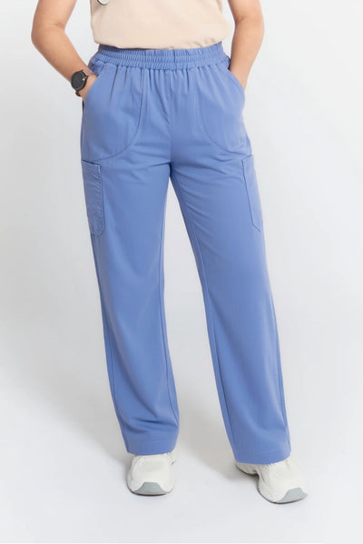 Mona Straight Leg Scrub Ceil Blue