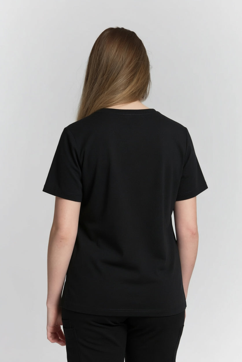 Rebecca Scrub Top Black