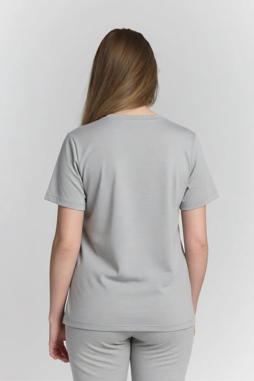 Rebecca Scrub Top Light Grey