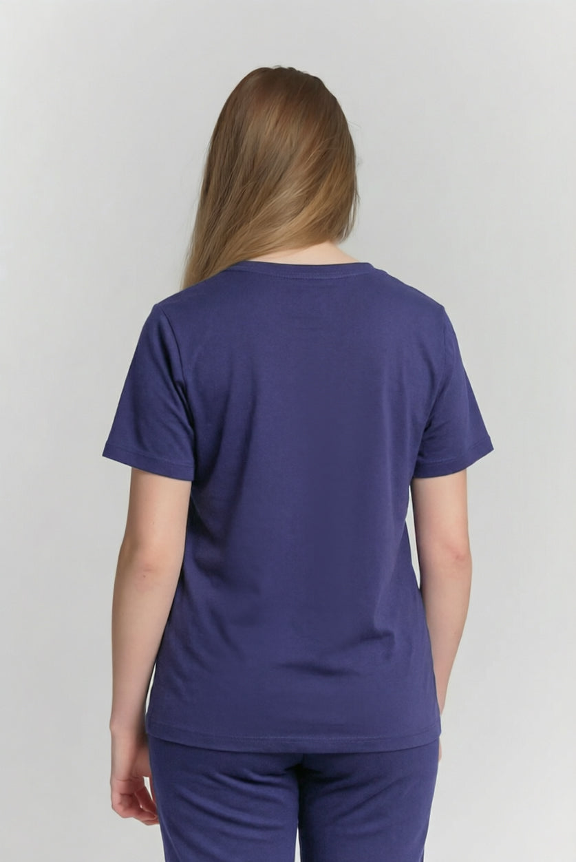 Rebecca Scrub Top Navy
