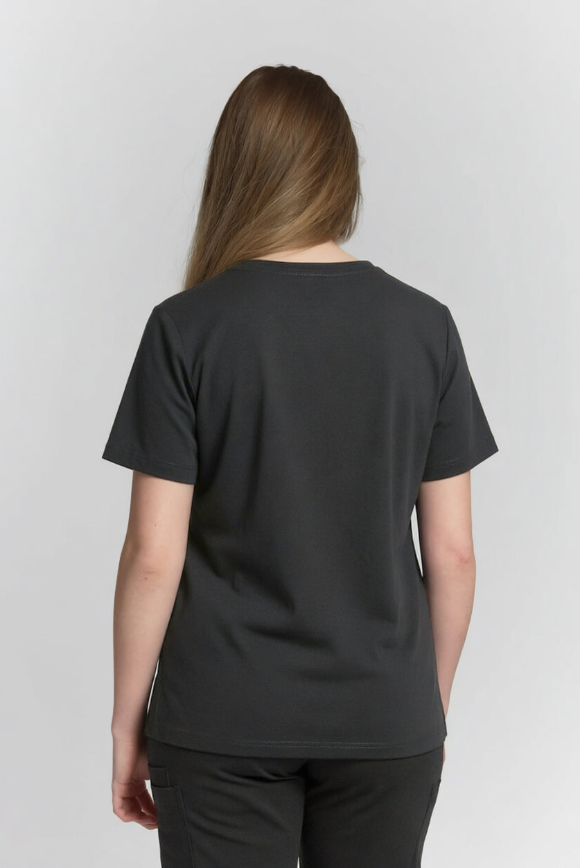 Rebecca Scrub Top Pewter