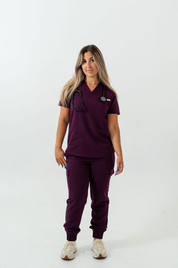 Pantalon de jogging et blouse Lydia - Violet royal