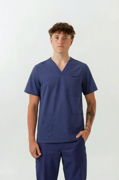 Haut d'uniforme médical William - Bleu Marine