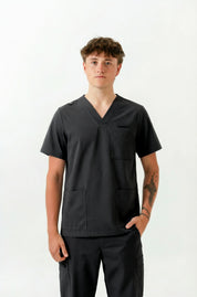 William Scrub Top- Pewter