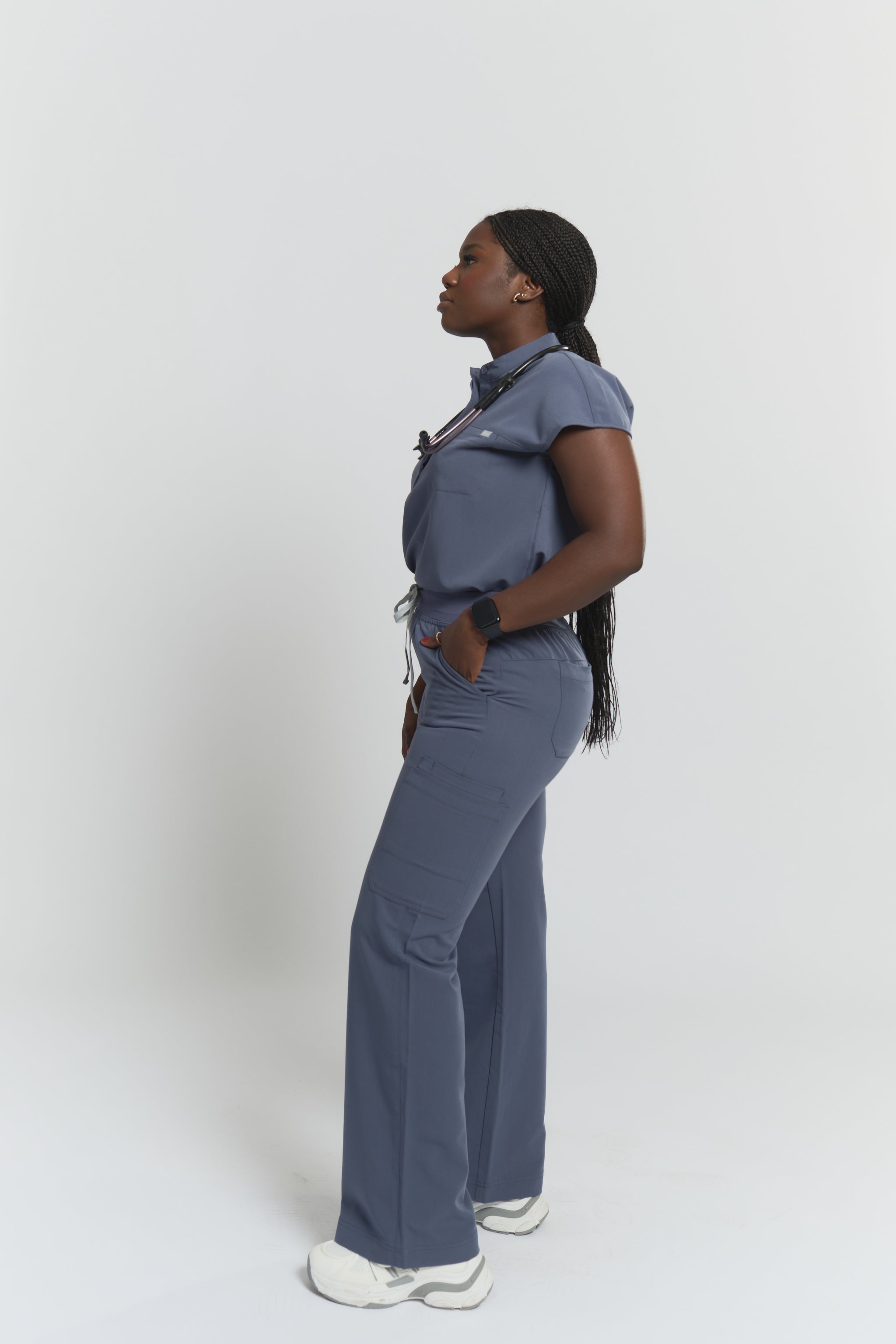 Pantalon de gommage large ACE - Gris orageux