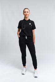 Anastasia Jogger Scrub Pants - Black