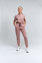 Pantalon de gommage Anastasia Jogger - Bois de rose
