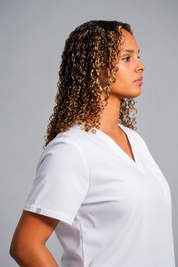 Olivia Scrub Top - White