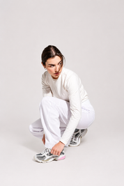 ACE Wide Leg Scrub Pants - White
