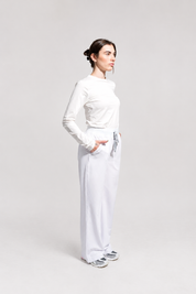 ACE Wide Leg Scrub Pants - White