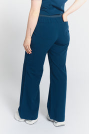 Pantalon de gommage ACE à jambes larges – Bleu abyssal