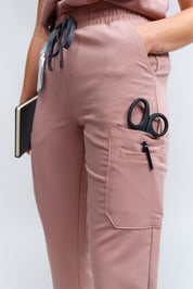 Pantalon de gommage Anastasia Jogger - Bois de rose