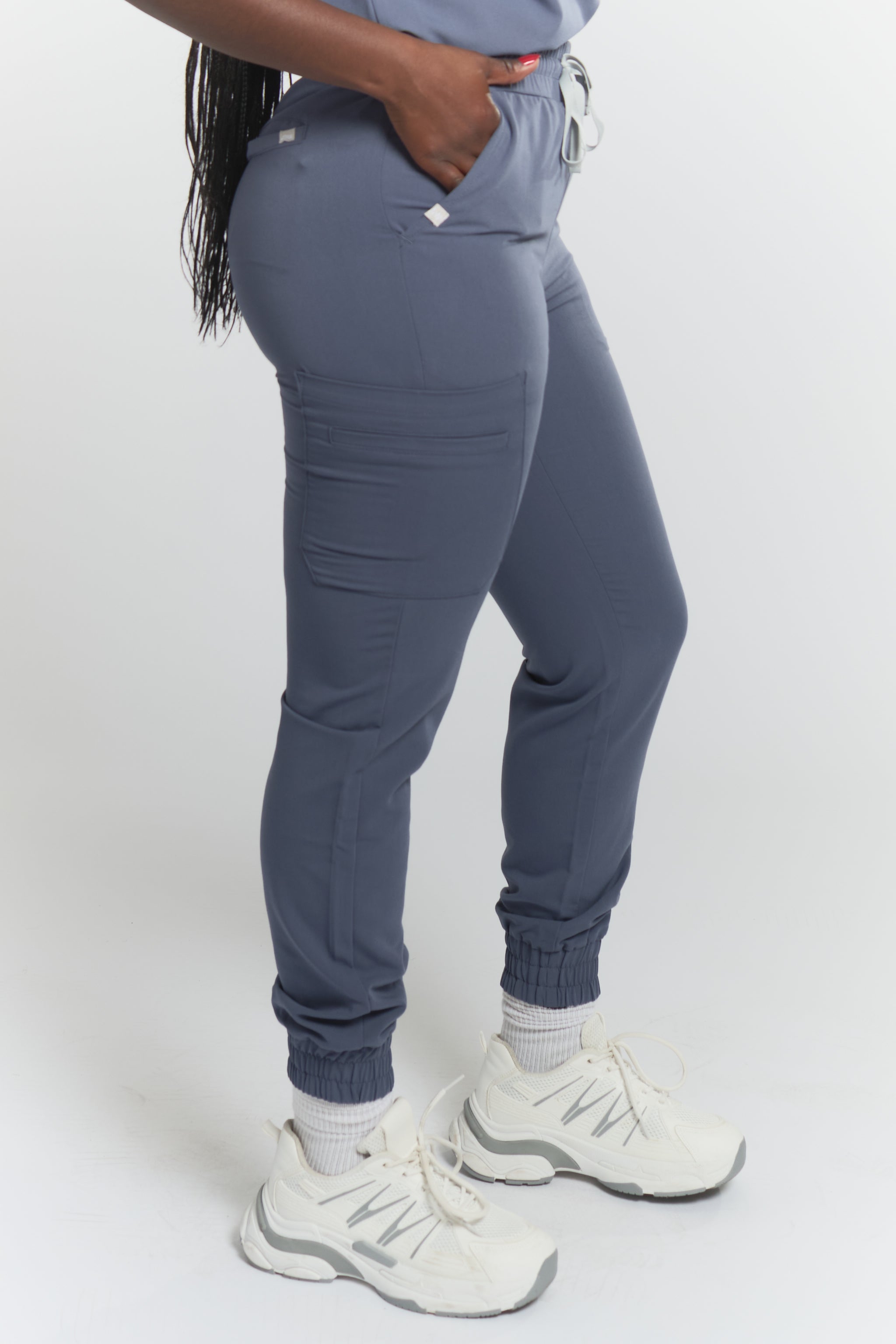 Pantalon de jogging d'uniforme Anastasia - Gris orageux