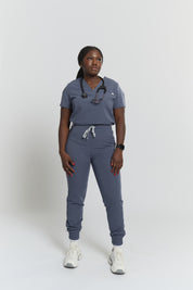 Pantalon de jogging d'uniforme Anastasia - Gris orageux